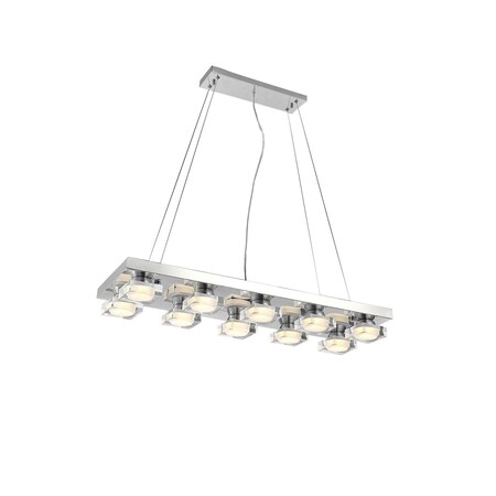 Cwi Lighting Led Down Pendant With Chrome Finish 5445P32C-LED-10